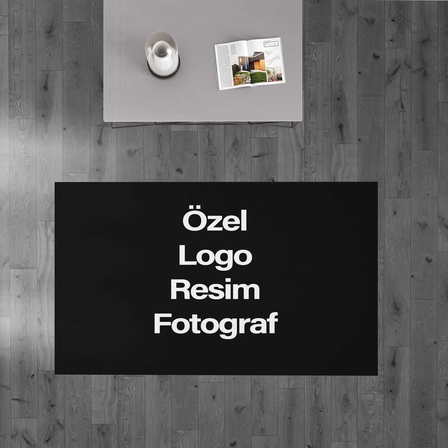 Kişiye Özel Logo ve Fotoğraflı Halı | Özelleştirilebilir Tasarım Halı